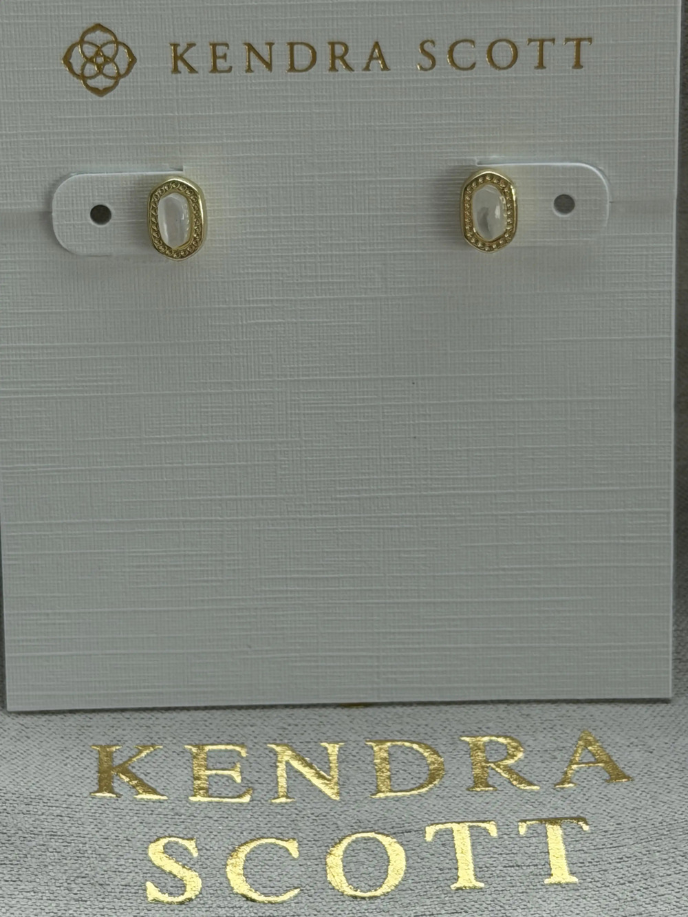 Kendra Scott white earrings